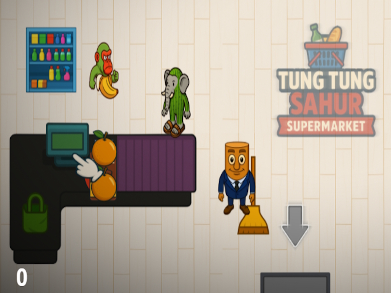 Trò chơi Siêu thị Tung Tung Sahur trực tuyến
